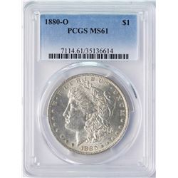1880-O $1 Morgan Silver Dollar Coin PCGS MS61