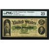 Image 1 : 1861 $5 Demand Note Philadelphia Fr.2 PMG Very Fine 25