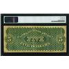 Image 2 : 1861 $5 Demand Note Philadelphia Fr.2 PMG Very Fine 25