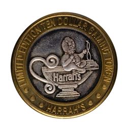 .999 Silver Harrah's Casino Reno, Nevada $10 Casino Limited Edition Gaming Token