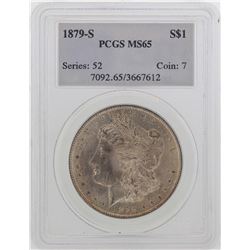 1879-S $1 Morgan Silver Dollar Coin PCGS MS65