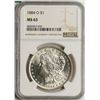 Image 1 : 1884-O $1 Morgan Silver Dollar Coin NGC MS63