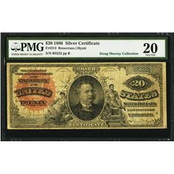1886 $20 Manning Silver Certificate Note Fr.313 PMG Very Fine 20