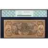 Image 2 : 1870 $10 First NB Gold Bank San Francisco CA National Currency Note PCGS Very Fi