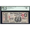Image 1 : Original 1865 $1 Newark, Ohio CH# 858 National Currency Note PCGS Choice About N