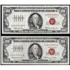 Image 1 : Lot of 1966 & 1966A $100 Legal Tender Notes