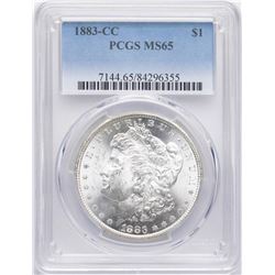 1883-CC $1 Morgan Silver Dollar Coin PCGS MS65