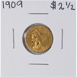 1909 $2 1/2 Indian Head Quarter Eagle Gold Coin