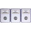 Image 1 : Lot of (3) 2005 Bison Nickel Coins NGC MS65