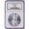 Image 1 : 1996 $1 American Silver Eagle Coin NGC MS64