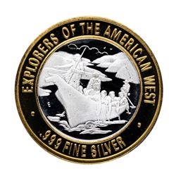 .999 Silver Explorers of the American West $10 Limited Edition Gaming Token