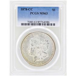 1878-CC $1 Morgan Silver Dollar Coin PCGS MS63