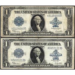 Lot of (2) 1923 $1 Silver Certificate Notes