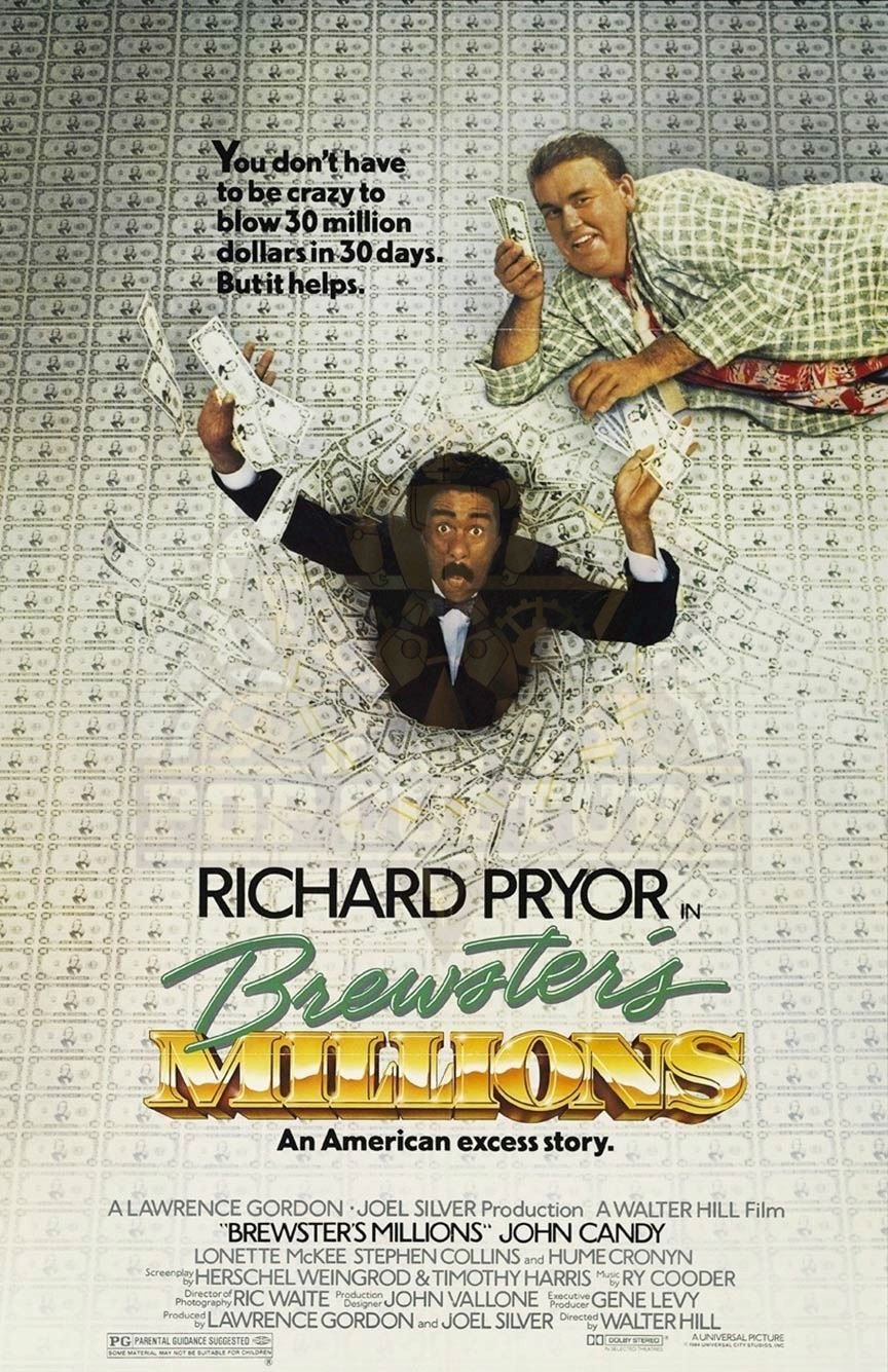 Brewster S Millions Montgomery Brewster Campaign Poster Richard Pryor 1073 Brewster S Millions Montgomery Brewster Campaign Poster Richard Pryor 1073