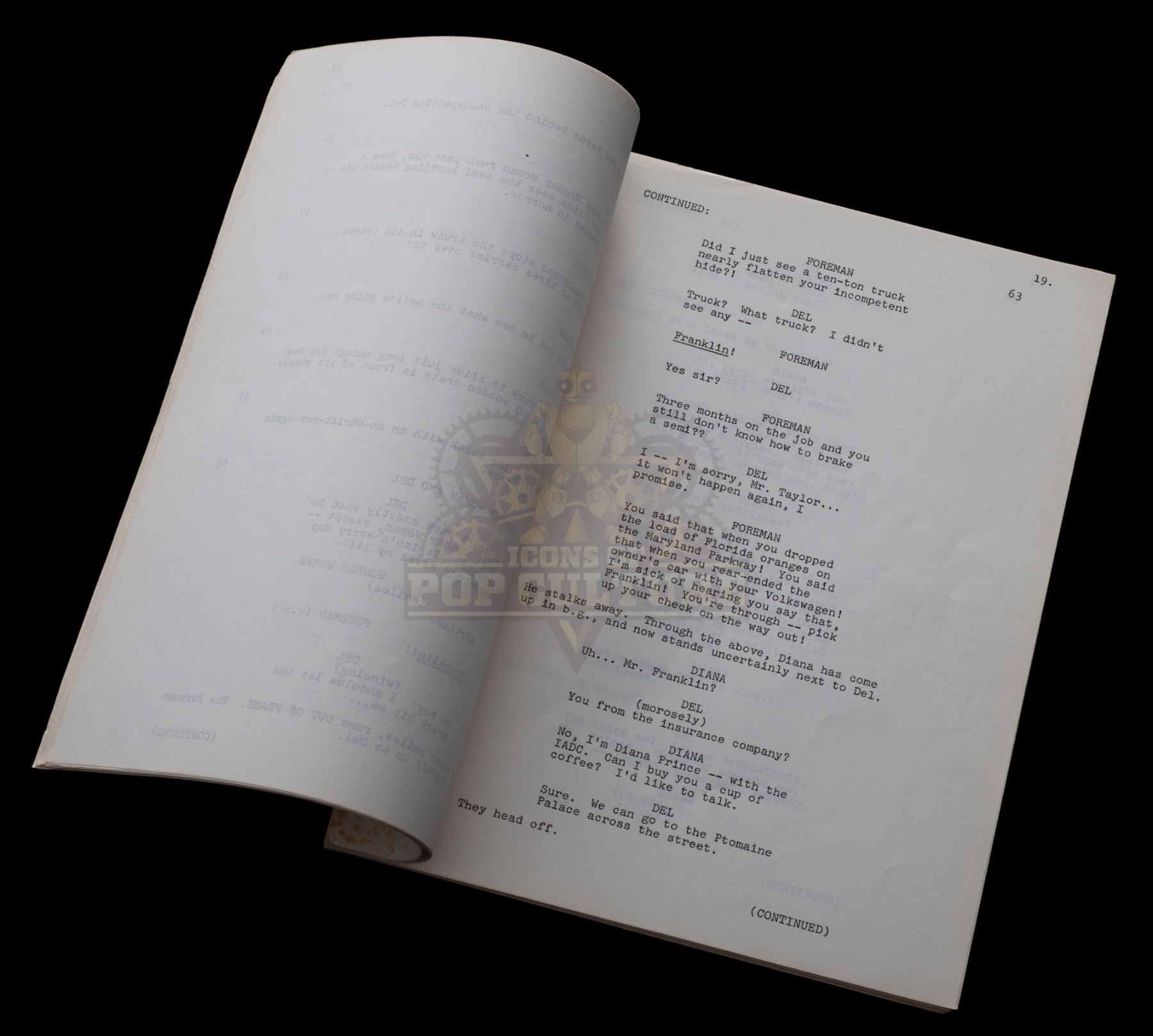 Wonder Woman (TV) Production Script 1056