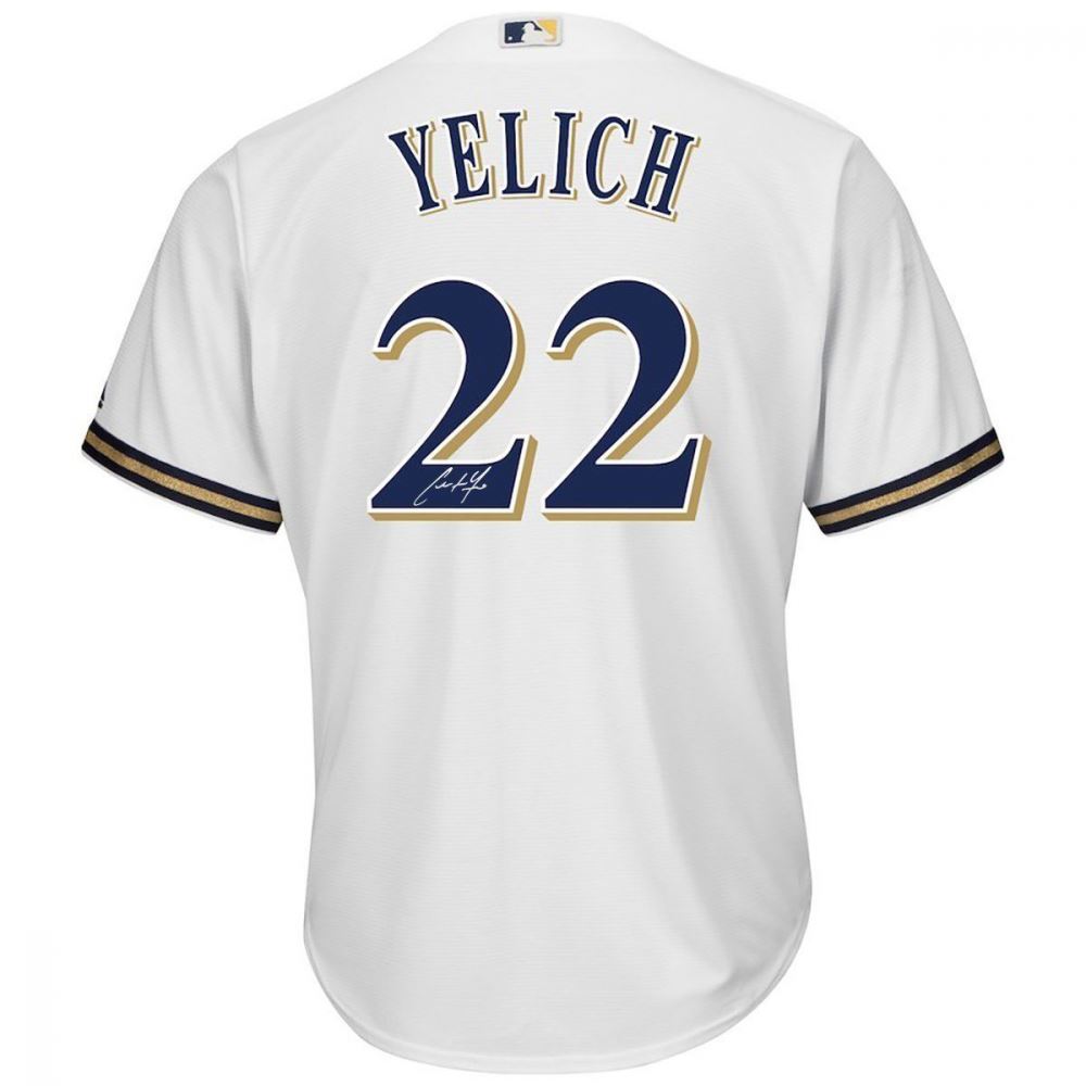 yelich brewers jersey