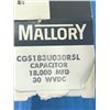 Image 2 : (3) MALLORY CGS183U030R5L CAPACITOR