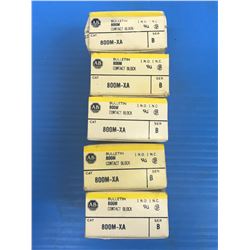 (5) ALLEN BRADLEY 800M-XA CONTACT BLOCK