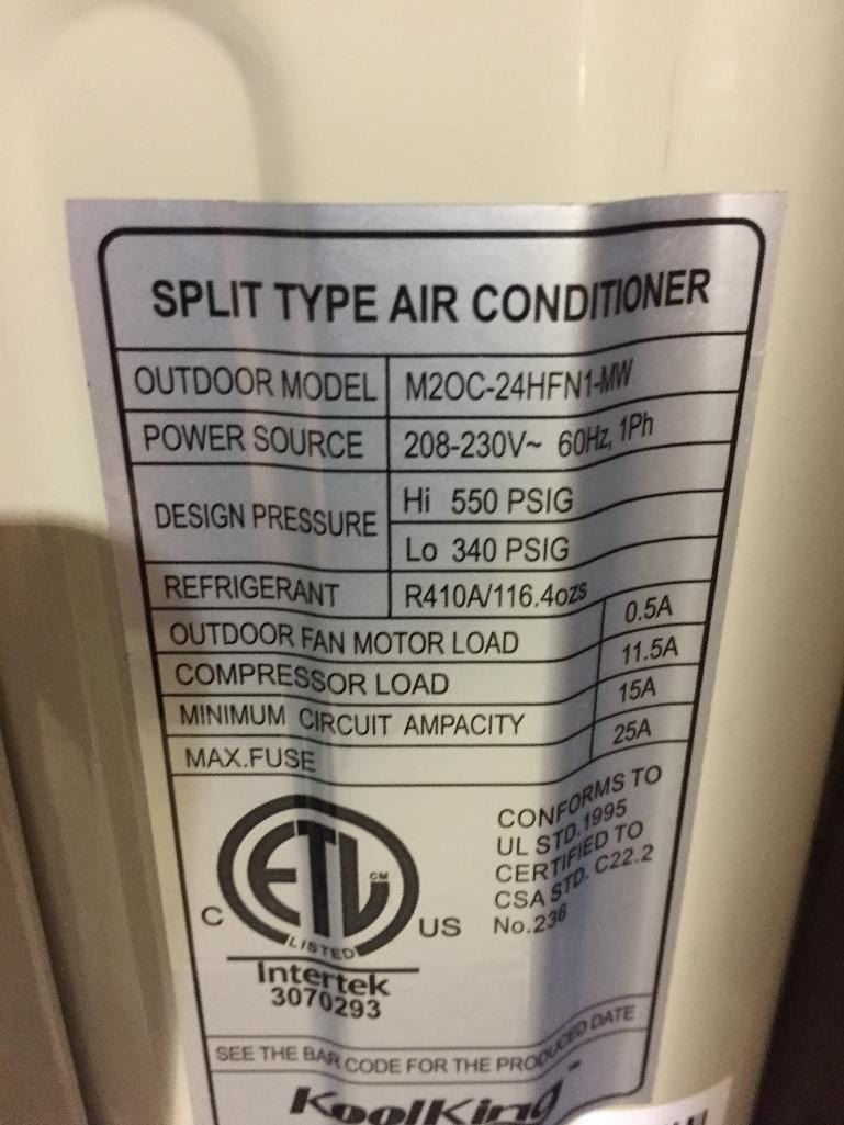 NEW Ductless Air Conditioning System Includes INDOOR OUTDOOR MODULES AS