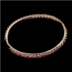 Natural Top Rich Pink Tourmaline 69.88 Ct Bangle
