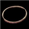 Image 1 : Natural Top Rich Pink Tourmaline 69.88 Ct Bangle