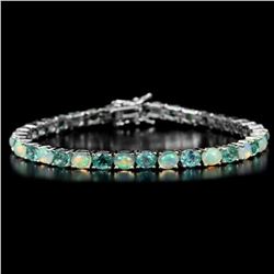 NATURAL AAA RAINBOW OPAL & APATITE Bracelet