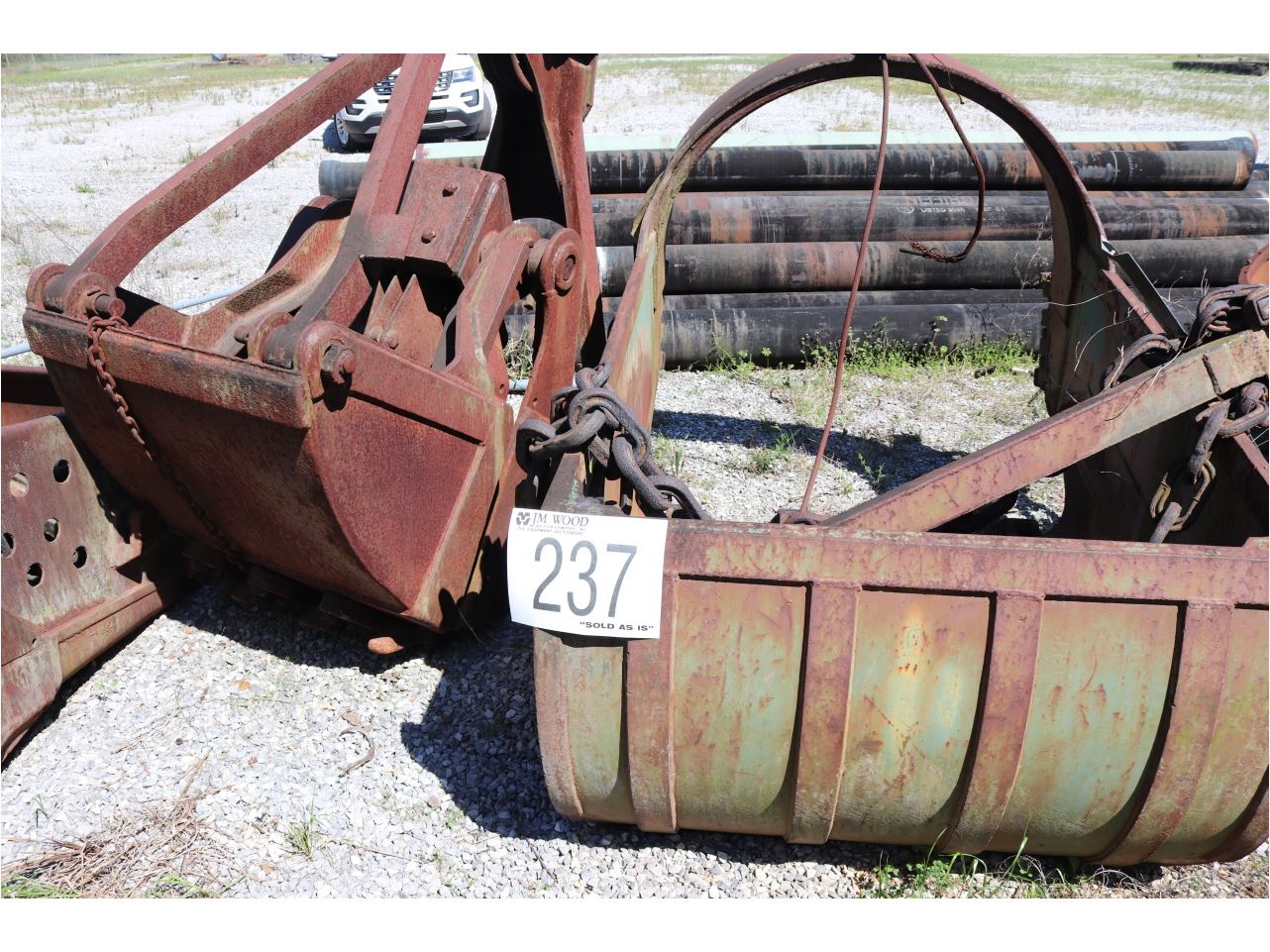 DRAGLINE BUCKETS, SPUD W/POCKETS, SECTIONAL BARGE BOW/RAKES