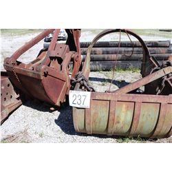 DRAGLINE BUCKETS, SPUD W/POCKETS, SECTIONAL BARGE BOW/RAKES