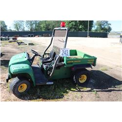 JOHN DEERE GATOR UTV, DUMP BED, ROLL BAR