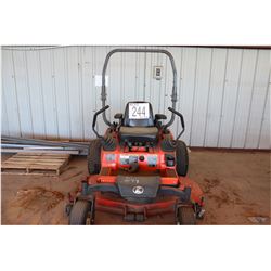 KUBOTA ZD21F LAWN MOWER ZERO TURN, 60'' DECK, DIESEL, ROLL BAR, 840 HOURS