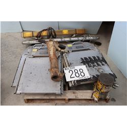 WHEEL PORTABLE SCALES, LIGHTBARS, HYDRAULIC JACKS, PAVEMENT BREAKER