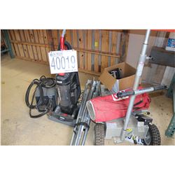 VACCUM, WELDER, TELESCOPING FLOOD LIGHTS