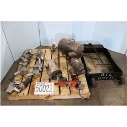 OIL DRAIN ASSEMBLY, IMPACT WRENCHES, CHAIN SAW GRINDER