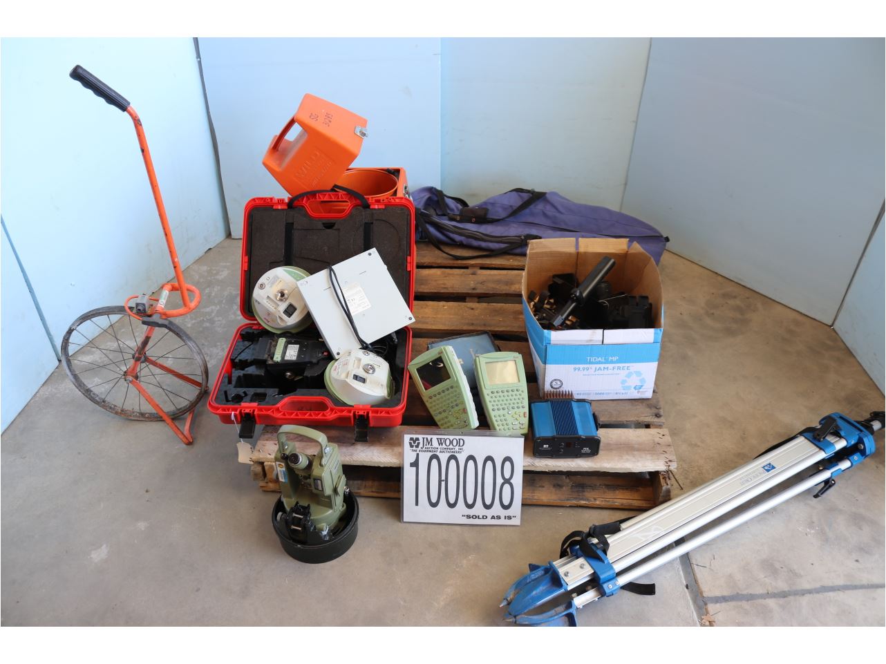 GPS, THEODOLITE, DISTANCE MEASURING WHEEL