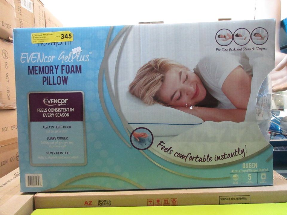 evencor gelplus memory foam pillow