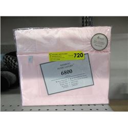 New Queen Size 6 Piece Sheet Set - Pink