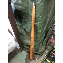 6 Assorted  Pool Cues