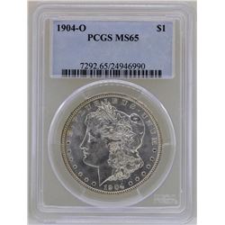 1904-O $1 Morgan Silver Dollar Coin PCGS MS65