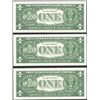 Image 2 : Lot of (3) Consecutive 1957 $1 Silver Certificate Notes