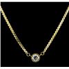 Image 2 : 0.50 ctw Diamond Necklace - 14KT Yellow Gold