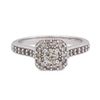 Image 2 : 0.5 ctw Diamond Ring - 10KT White Gold