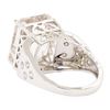 Image 3 : 14.15 ctw Morganite And Diamond Ring - 14KT White Gold