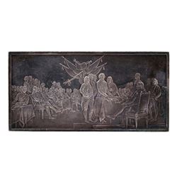 4.2oz .999 Fine Silver Signing of Declaration of Independence Art Bar