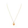 Image 1 : 2.40 ctw Mexican Opal and Diamond Pendant with Chain - 14KT Yellow Gold