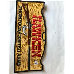 RARE VERY LARGE Vintage Outdoors "HAWKEN THOMPSON CENTER ARMS" Patch in Like New Condition