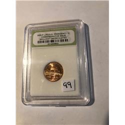 2000 P Lincoln Presidency Penny Certified Commem Issue BU