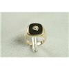 Image 1 : Onyx & Diamond Ring