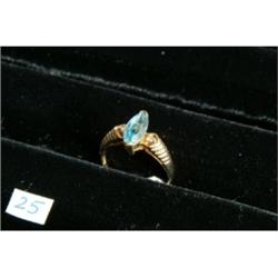 Topaz & Diamond Ring
