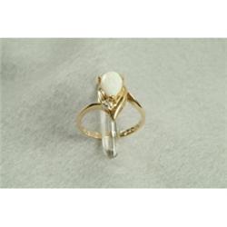 Opal & Diamond Ring