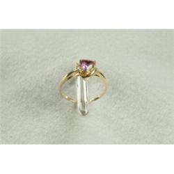Amethyst & Diamond Ring